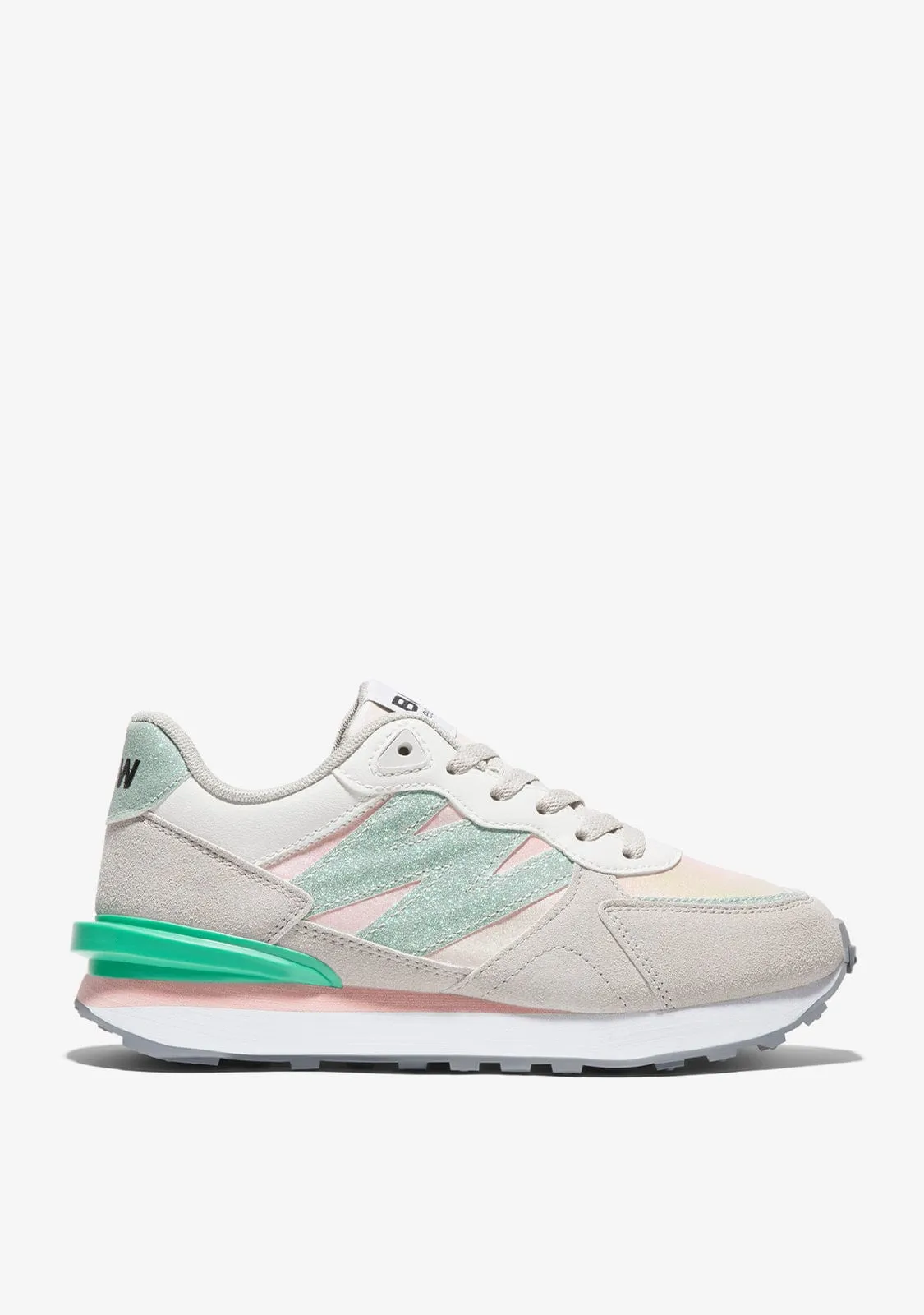 Grey/Green Colorful Sneakers